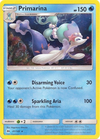 Primarina - 41/149 (Water Web Holo) (041/149) (Miscellaneous Cards & Products)