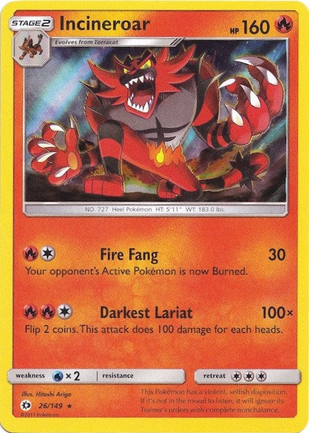 Incineroar - 26/149 (Water Web Holo) (026/149) (Miscellaneous Cards & Products)