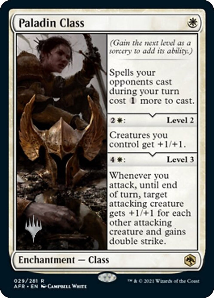 Image for Paladin Class (29) [Promo Pack: Adventures in the Forgotten Realms]