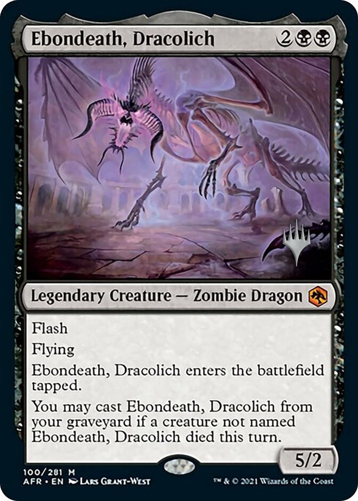Image for Ebondeath, Dracolich (100) [Promo Pack: Adventures in the Forgotten Realms]