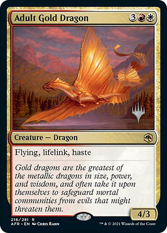 Image for Adult Gold Dragon (216) [Promo Pack: Adventures in the Forgotten Realms]