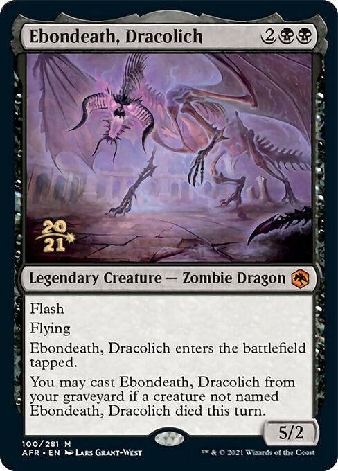 Image for Ebondeath, Dracolich (100) [Prerelease Cards]
