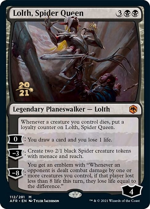 Image for Lolth, Spider Queen (112) [Prerelease Cards]