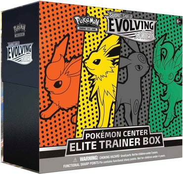 Image for Evolving Skies Pokemon Center Elite Trainer Box [Jolteon/Flareon/Umbreon/Leafeon] (Exclusive) [SWSH07: Evolving Skies]