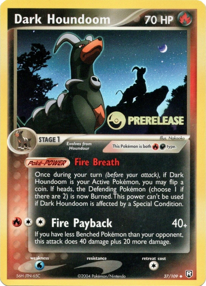 Image for Dark Houndoom (37/109) [Nintendo Promos]