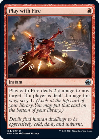 Image for Play with Fire (154) [Innistrad: Midnight Hunt]
