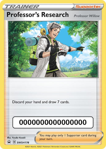 Image for Professor's Research - SWSH178 (with Pokemon Go Code) (SWSH178) [SWSH: Sword & Shield Promo Cards]