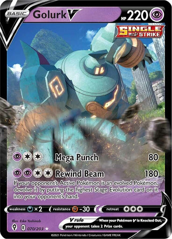 Image for Golurk V (070/203) [SWSH07: Evolving Skies]