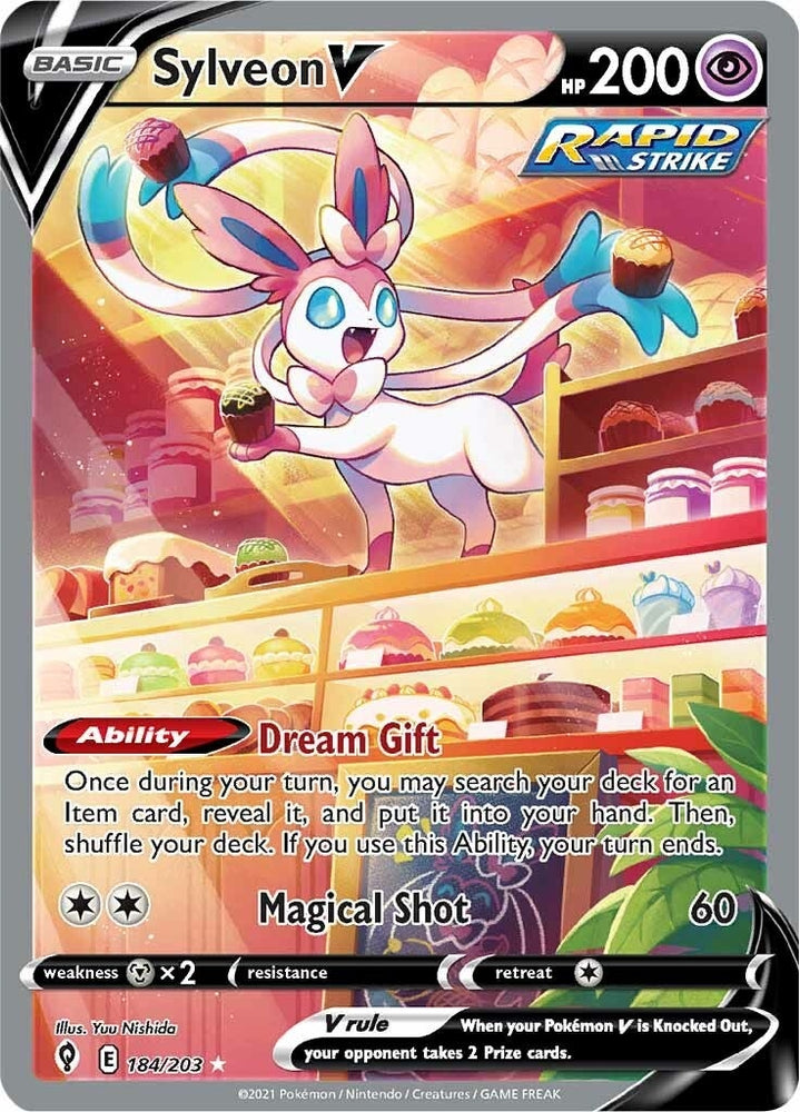 Image for Sylveon V (Alternate Full Art) (184/203) [SWSH07: Evolving Skies]