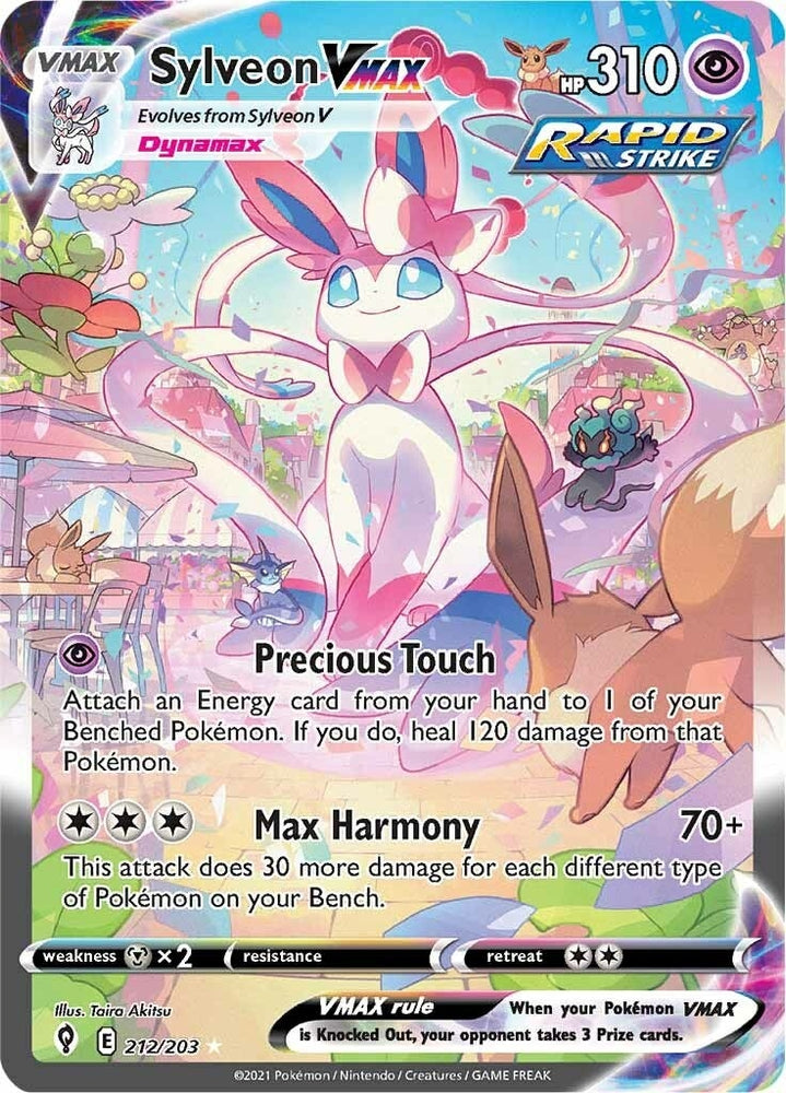 Image for Sylveon VMAX (Alternate Art Secret) (212/203) [SWSH07: Evolving Skies]
