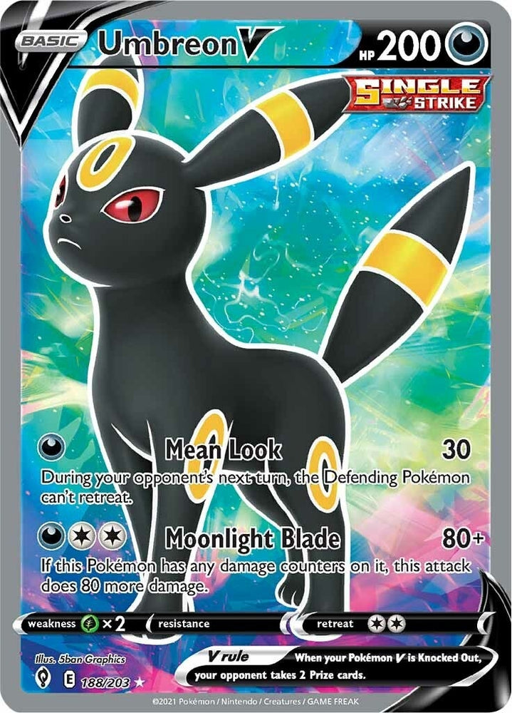 Image for Umbreon V (Full Art) (188/203) [SWSH07: Evolving Skies]
