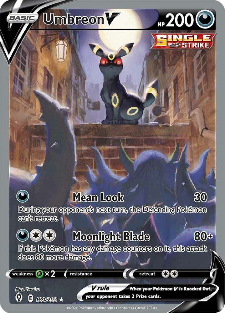 Image for Umbreon V (Alternate Full Art) (189/203) - Pokemon