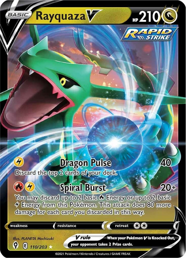 Image for Rayquaza V (110/203) [SWSH07: Evolving Skies]