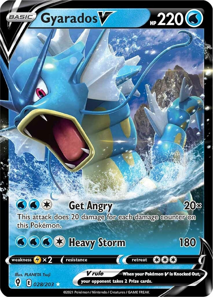 Image for Gyarados V (028/203) [SWSH07: Evolving Skies]