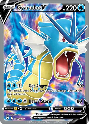 Image for Gyarados V (Full Art) (171/203) [SWSH07: Evolving Skies]