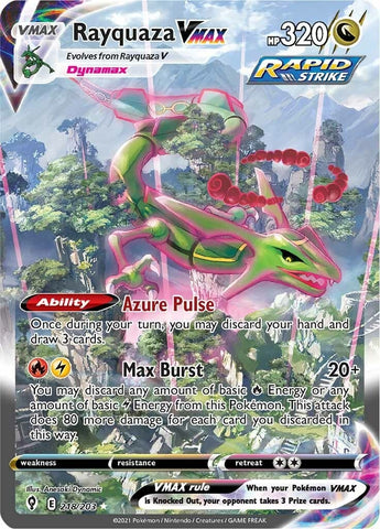 Image for Rayquaza VMAX (Alternate Art Secret) (218/203) - Pokemon