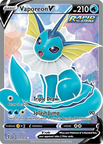 Image for Vaporeon V (Full Art) (172/203) [SWSH07: Evolving Skies]