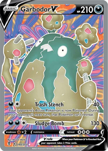 Image for Garbodor V (Full Art) (190/203) [SWSH07: Evolving Skies]