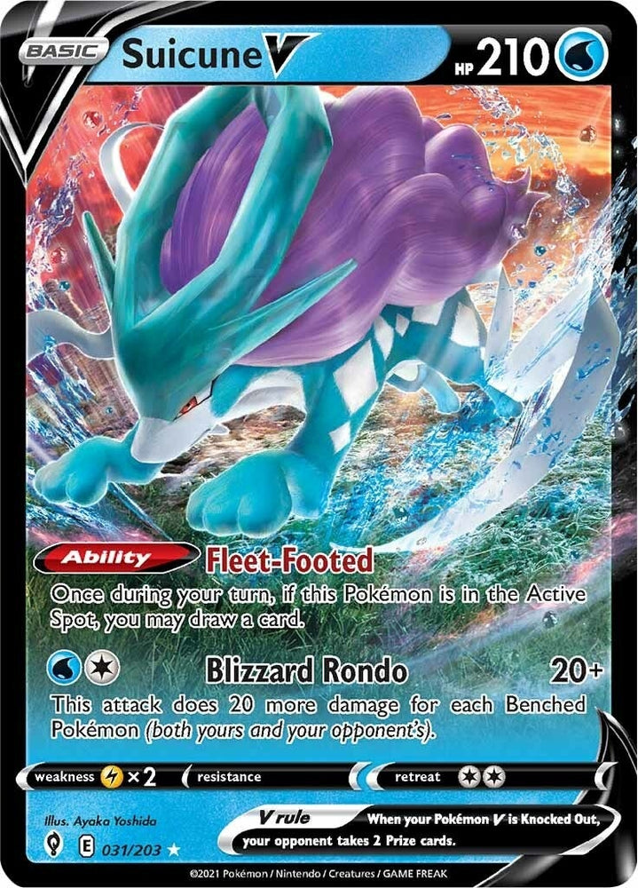 Image for Suicune V (031/203) - Pokemon