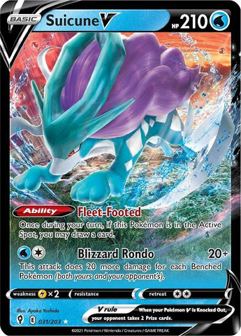 Image for Suicune V (031/203) - Pokemon