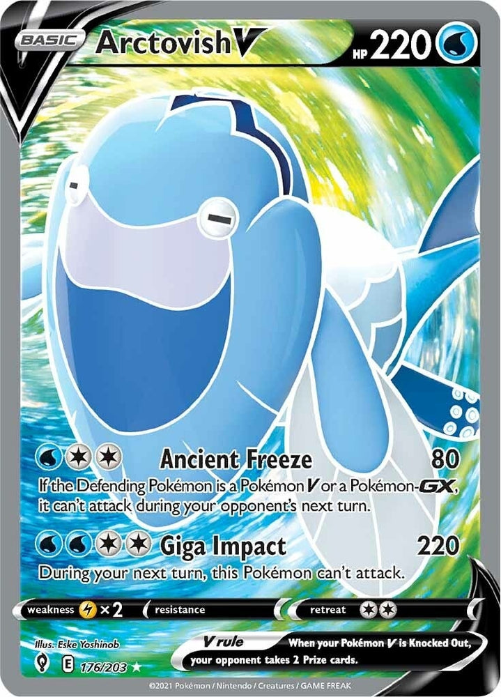 Image for Arctovish V (Full Art) (176/203) [SWSH07: Evolving Skies]