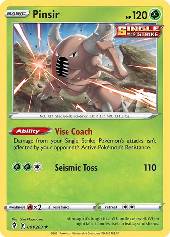 Image for Pinsir (001/203) [SWSH07: Evolving Skies]