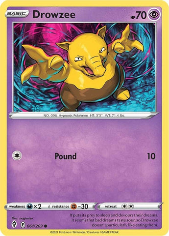 Image for Drowzee (061/203) [SWSH07: Evolving Skies]