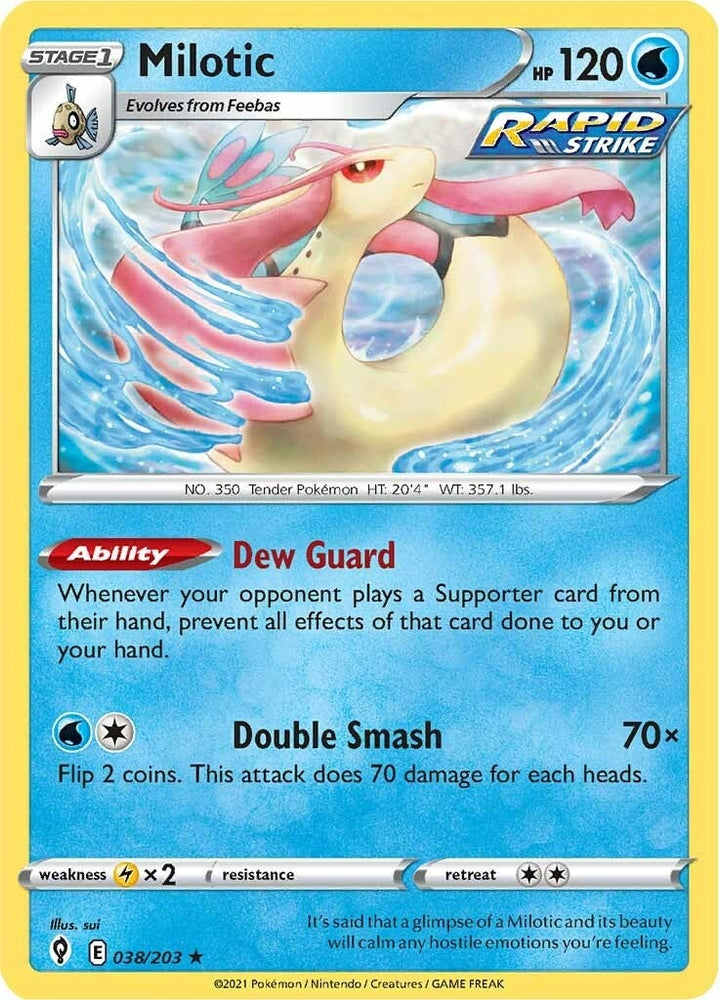 Image for Milotic (038/203) [SWSH07: Evolving Skies]