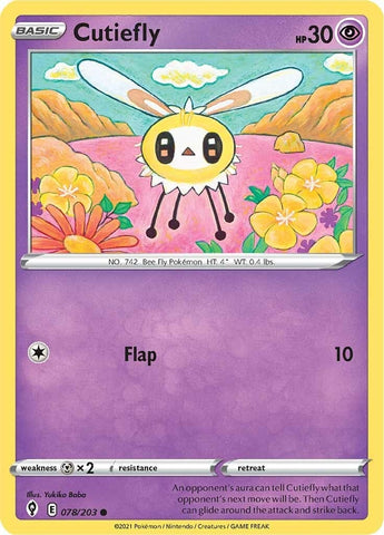 Image for Cutiefly (078/203) [SWSH07: Evolving Skies]