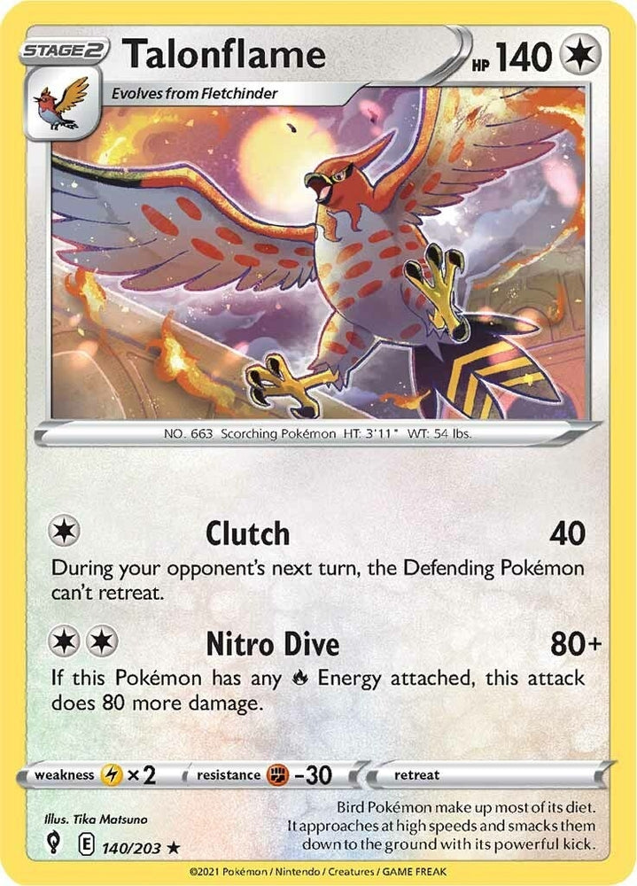 Image for Talonflame (140/203) [SWSH07: Evolving Skies]