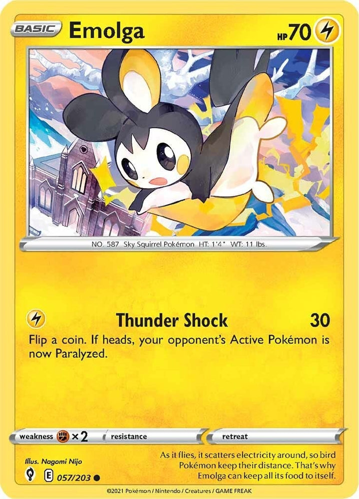 Image for Emolga (057/203) [SWSH07: Evolving Skies]