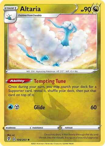 Image for Altaria (106/203) [SWSH07: Evolving Skies]