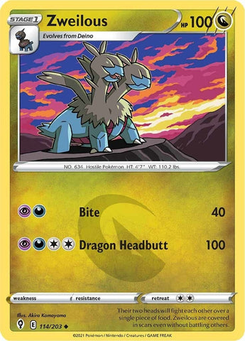 Image for Zweilous (114/203) - Pokemon