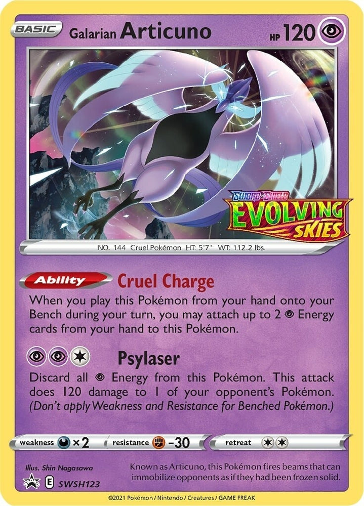 Image for Galarian Articuno - SWSH123 (Prerelease) (SWSH123) [SWSH: Sword & Shield Promo Cards]