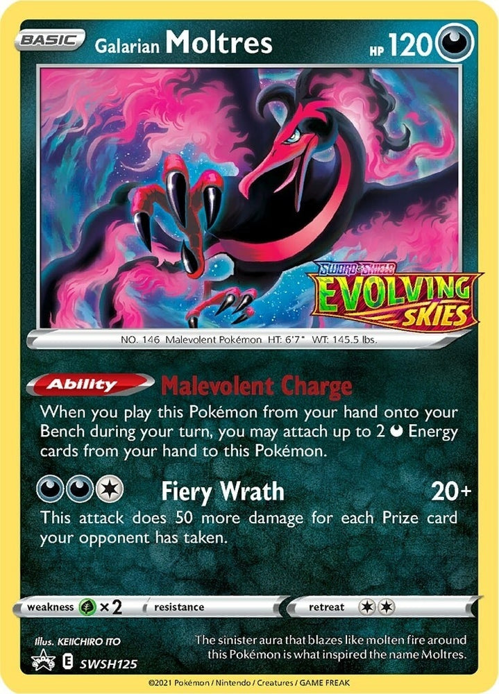 Image for Galarian Moltres - SWSH125 (Prerelease) (SWSH125) [SWSH: Sword & Shield Promo Cards]