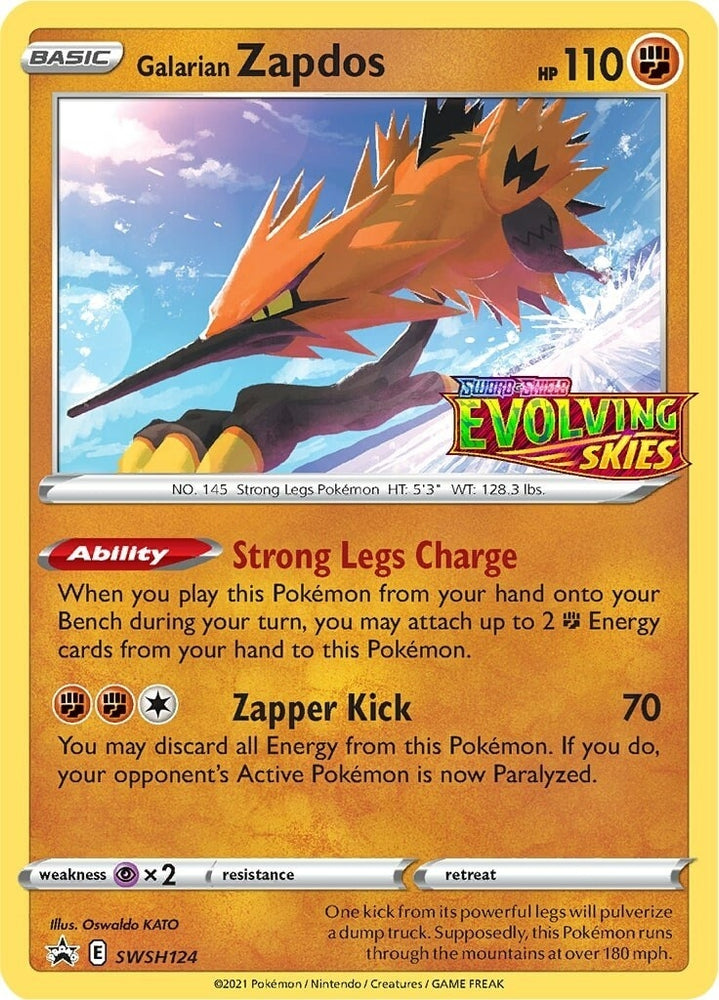 Image for Galarian Zapdos - SWSH124 (Prerelease) (SWSH124) [SWSH: Sword & Shield Promo Cards]