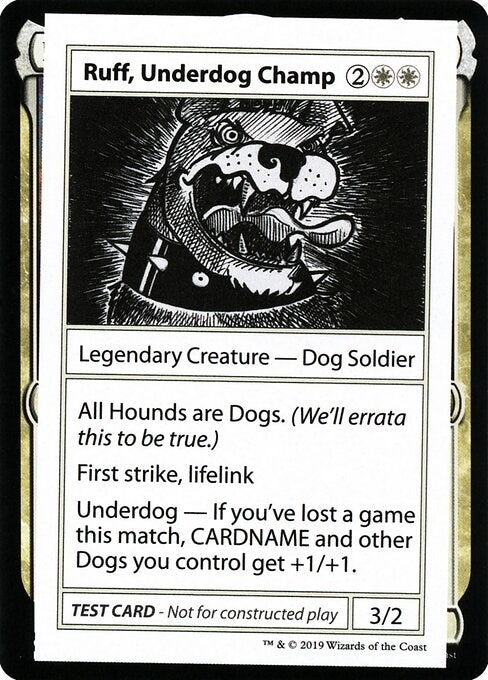 Image for Ruff, Underdog Champ (No PW Symbol) [Mystery Booster: Convention Edition Exclusives]