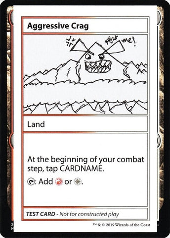 Image for Aggressive Crag (No PW Symbol) [Mystery Booster: Convention Edition Exclusives]