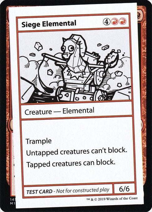 Image for Siege Elemental (No PW Symbol) [Mystery Booster: Convention Edition Exclusives]