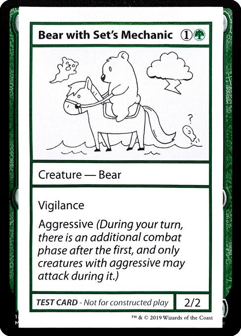 Image for Bear with Set's Mechanic (No PW Symbol) [Mystery Booster: Convention Edition Exclusives]