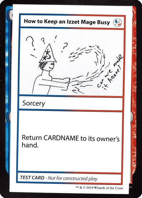 Image for How to Keep an Izzet Mage Busy (No PW Symbol) [Mystery Booster: Convention Edition Exclusives]