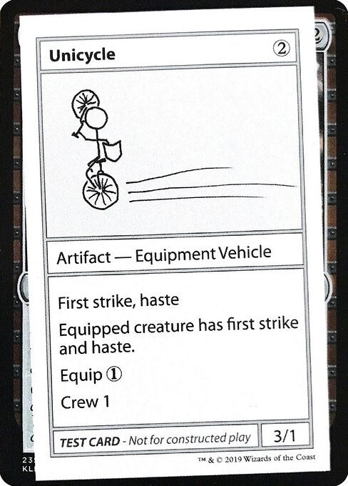 Image for Unicycle (No PW Symbol) [Mystery Booster: Convention Edition Exclusives]