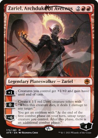 Image for Zariel, Archduke of Avernus (172) (AFR&)