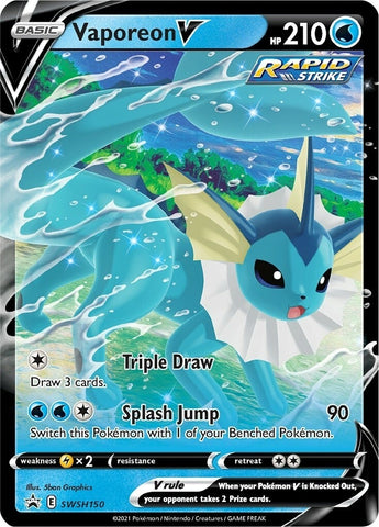 Image for Vaporeon V - SWSH150 (SWSH150) [SWSH: Sword & Shield Promo Cards]