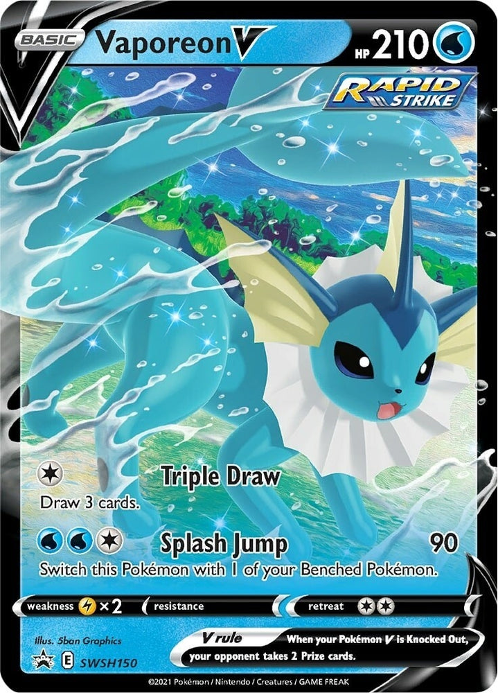 Image for Vaporeon V - SWSH150 (SWSH150) - Pokemon