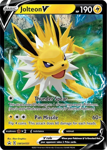 Image for Jolteon V - SWSH151 (SWSH151) [SWSH: Sword & Shield Promo Cards]