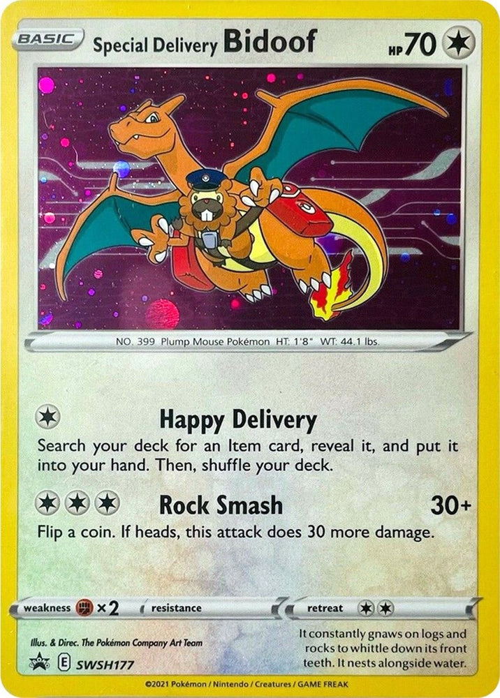 Image for Special Delivery Bidoof (SWSH177) [SWSH: Sword & Shield Promo Cards]