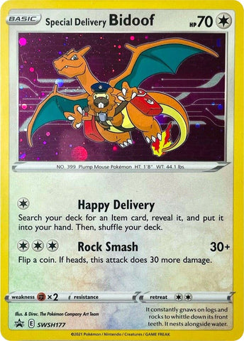 Image for Special Delivery Bidoof (SWSH177) [SWSH: Sword & Shield Promo Cards]