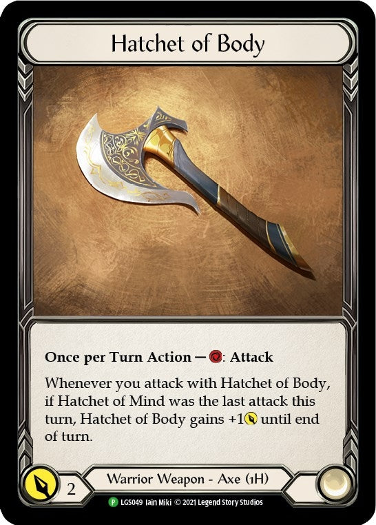 Image for Hatchet of Body - LGS049 (LGS049) (Flesh and Blood: Promo Cards) - Flesh and Blood TCG