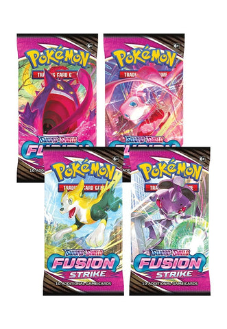 Image for Fusion Strike Booster Pack Art Bundle [Set of 4] [SWSH08: Fusion Strike]